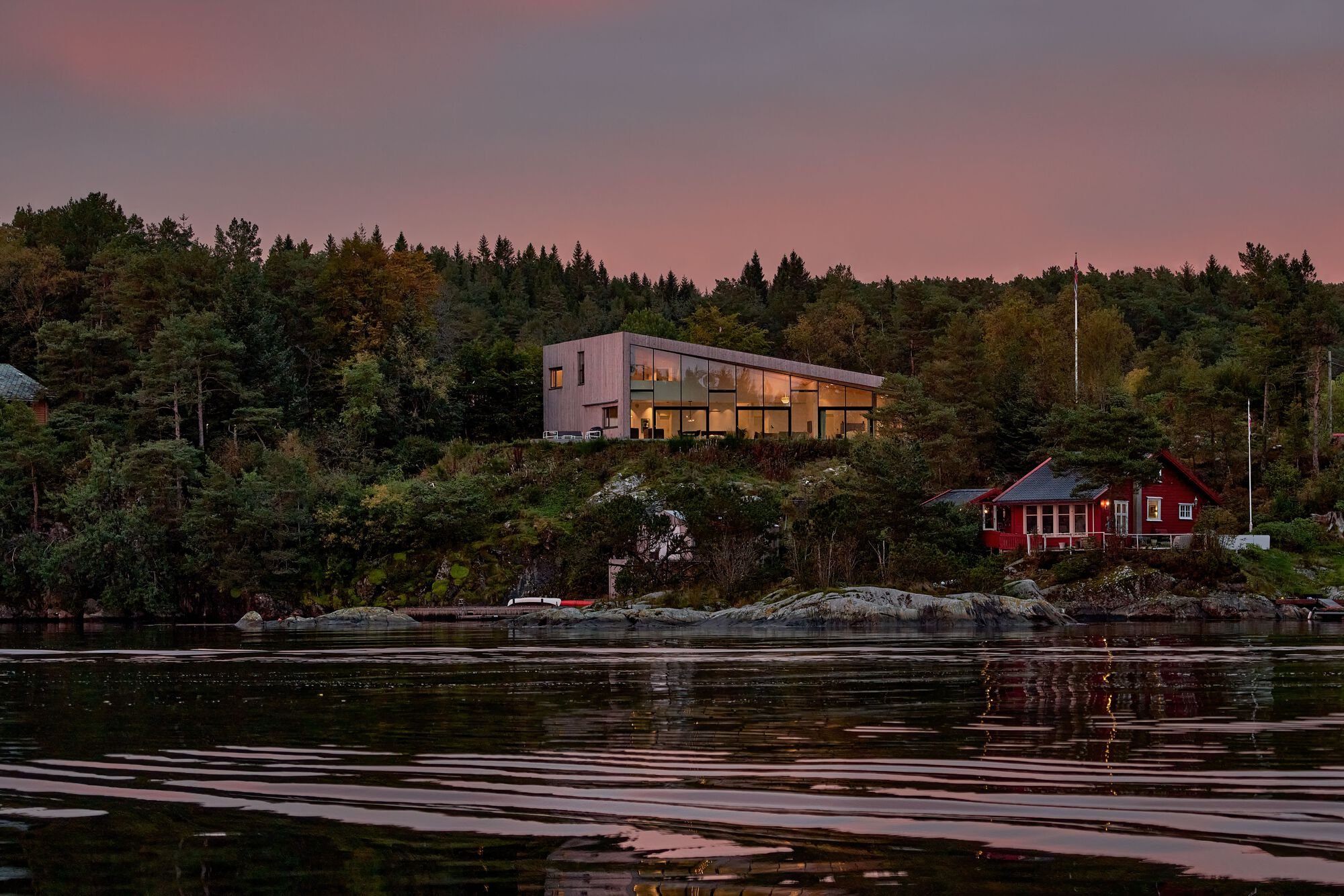 Saunders Architecture Perches a Grey Timber Villa on a Bergen Hillside Overlooking the Fjord