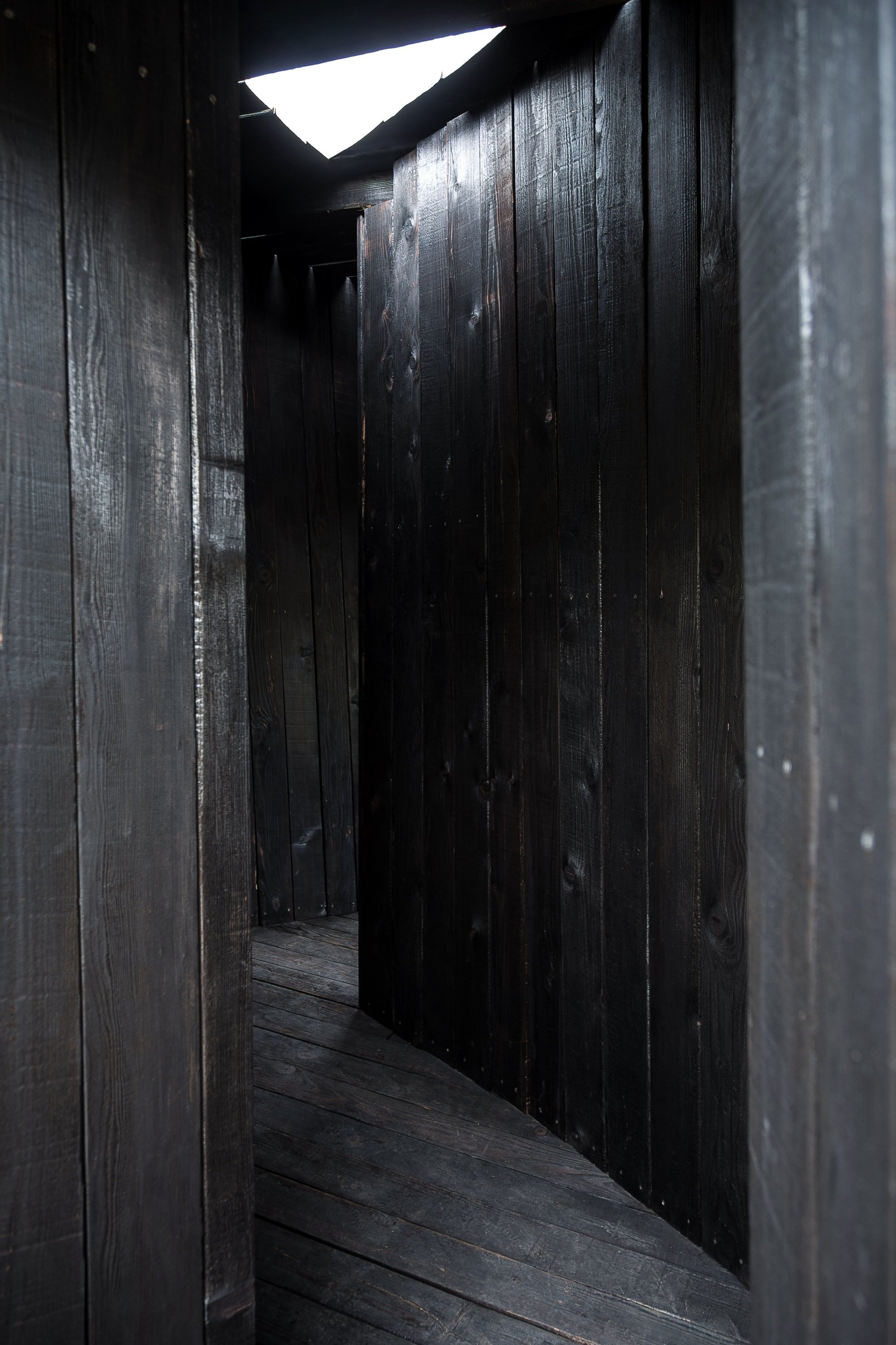 Alberto Collet and MEDS Char a Pavilion into Existence on a Rijeka Hillside Using Yakisugi
