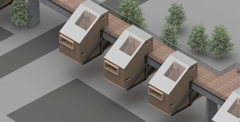 Clip-on Houses: Adaptive Reuse Architecture Reimagines Industrial Bridges as Sustainable Urban Housing
