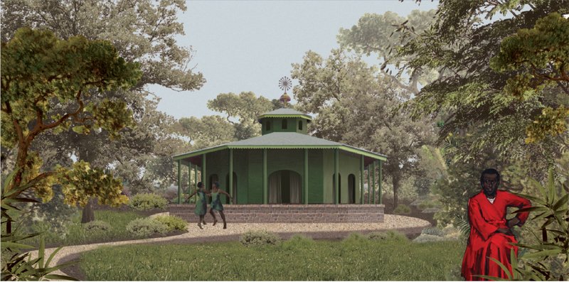 The chapel sits quietly within the forest, preserving sacred tradition while restoring the surrounding natural landscape.