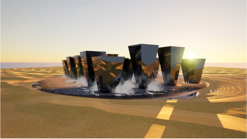 Dream Organ rises from the desert as a mirrored cinematic landscape shaped by light, fog, and memory.
