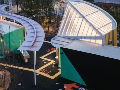Suzuko Yamada Architects Scatters a Colorful Village of Pavilions Across Osaka Expo's Forest