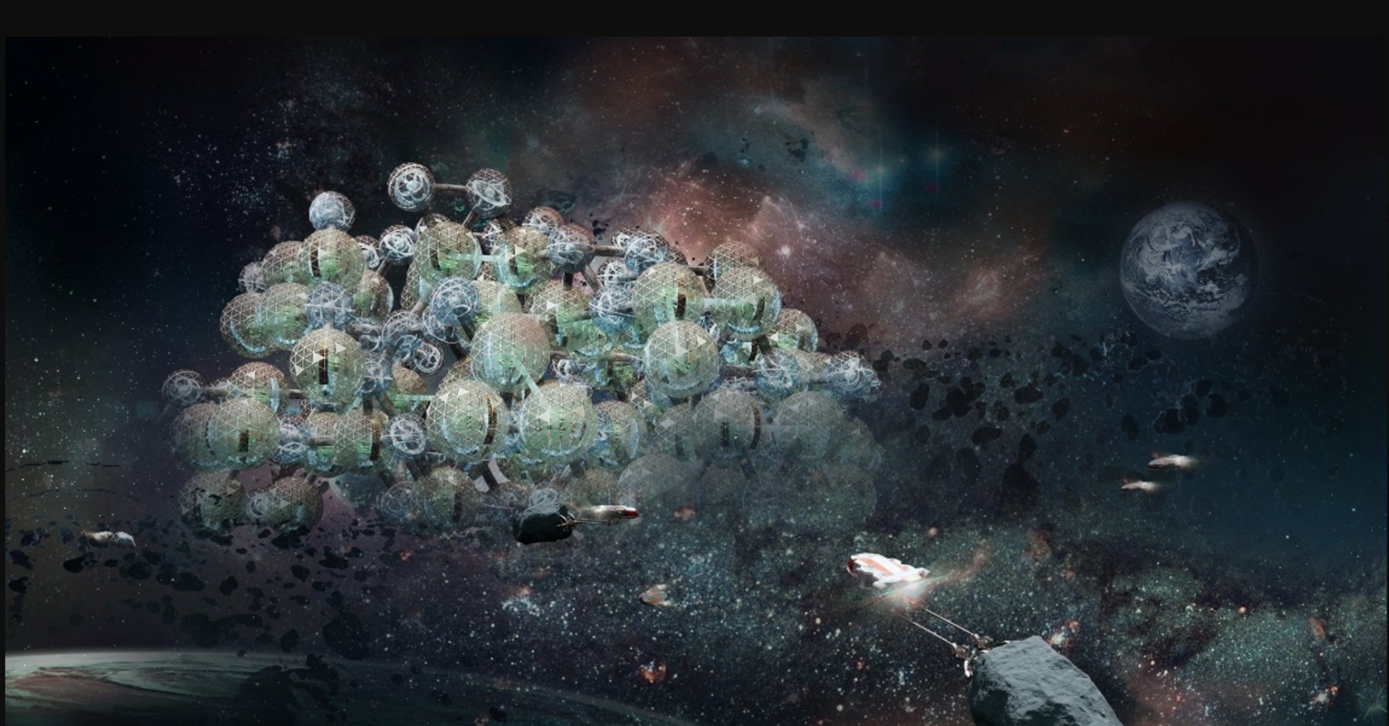 Infinite Typing: A Modular Space Architecture Vision for Asteroid Mining and Human Expansion