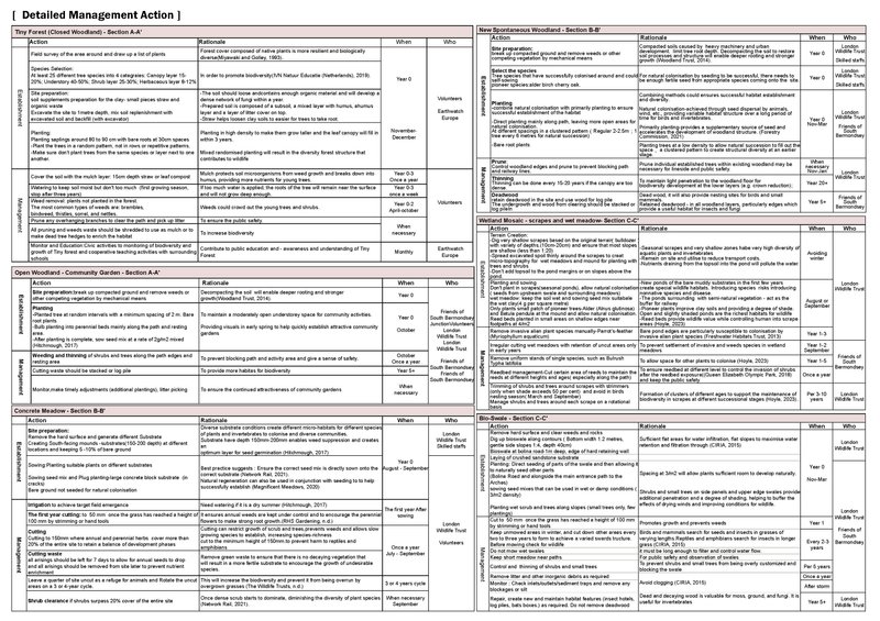Comprehensive management plan
