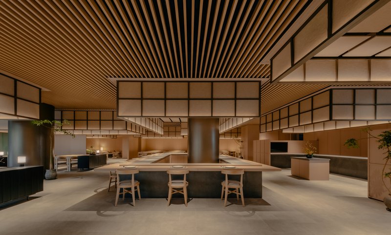 PLAT ASIA Builds a Sunken Community Center Around Frame Boxes in a Beijing Residential Park