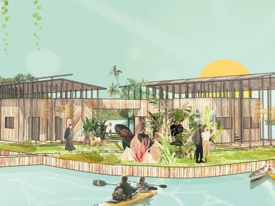 Gaining Land: Sustainable Architecture for a Self-Sufficient Floating Eco-Lodge in Sanya
