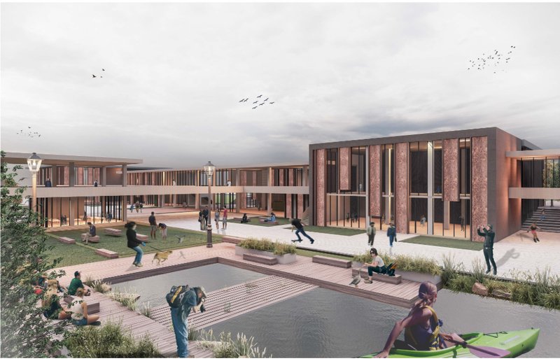 Act-N creates an active waterfront where public life, production, recreation, and nature meet in one mixed-use urban setting.