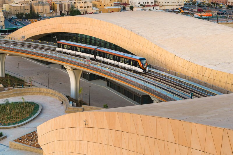 Omrania Shapes Riyadh's Western Metro Station as a Cluster of Desert Dunes