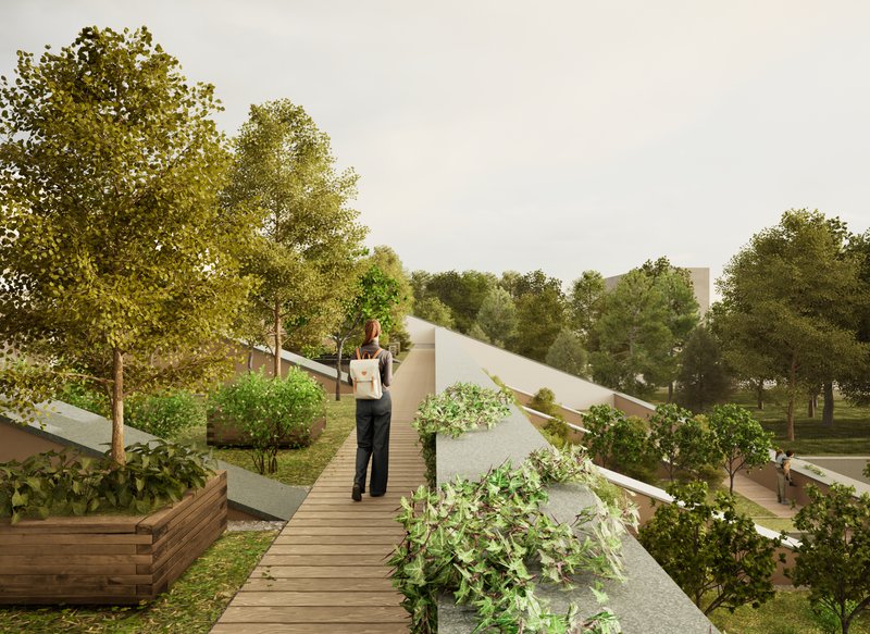 Green Roofs of the Local Activity Centre as Community Gardens