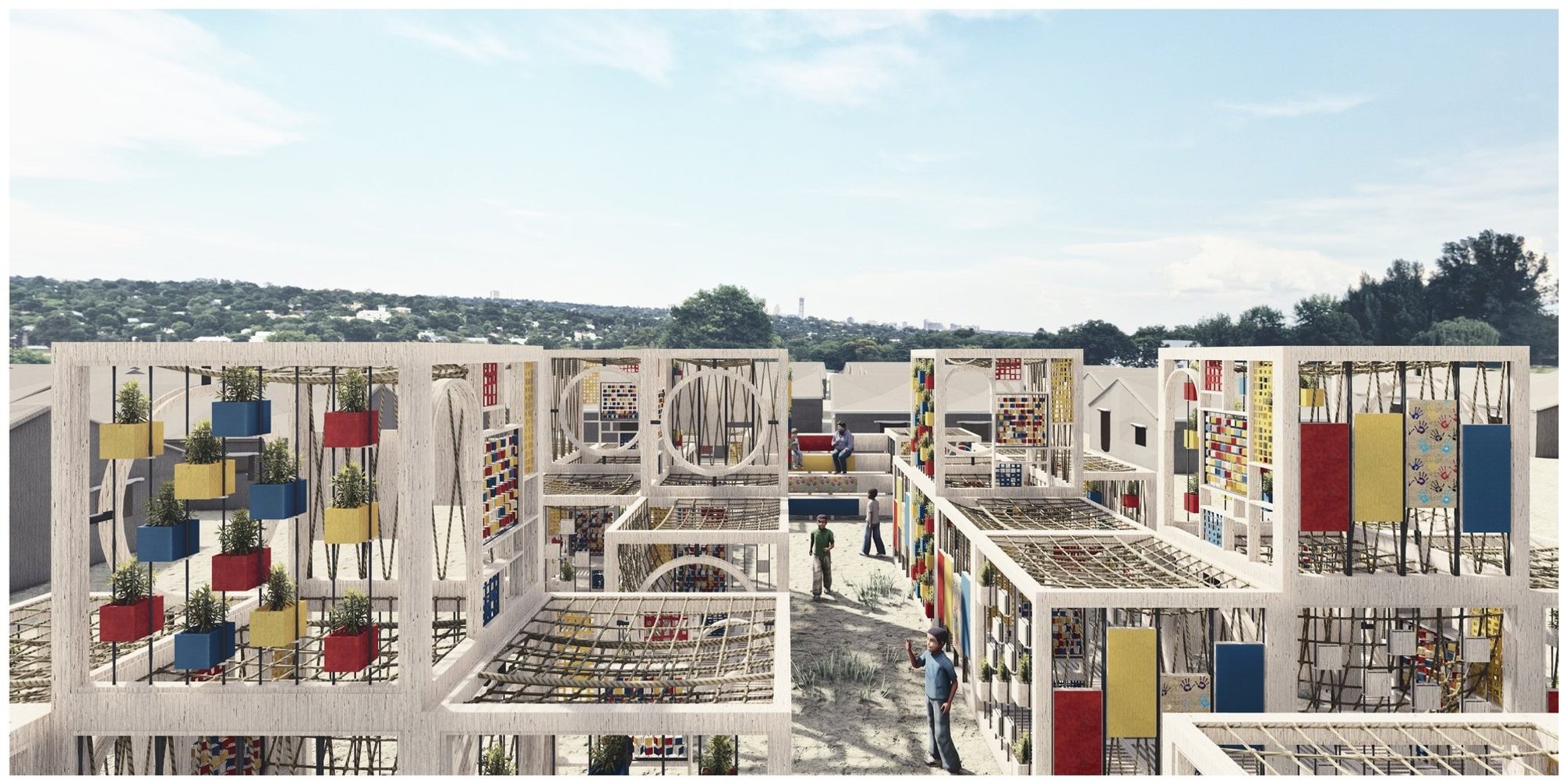 The Faith: Modular Architecture for Play, Learning, and Hope in Kutupalong Refugee Camp