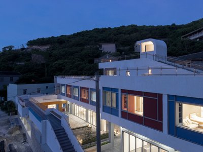 line+ studio Converts an Abandoned Island School into a Floating Care Home for 96 Elderly Residents