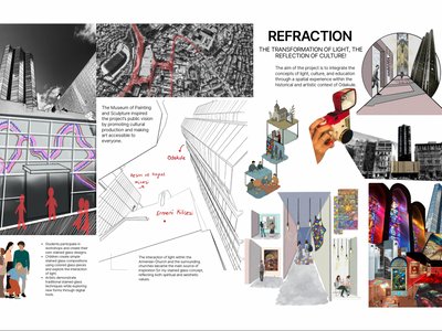 REFRACTION: Reinterpreting Cultural Heritage Through Light, Interaction, and Spatial Experience