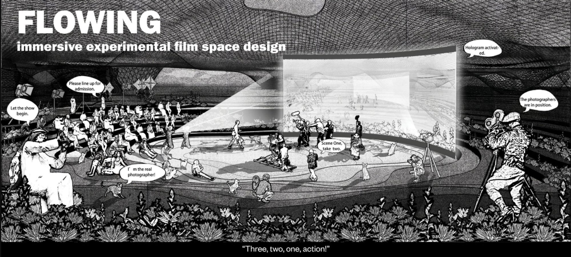 FLOWING: Cinema Architecture as a Living Film Space in the Persian Gulf Desert