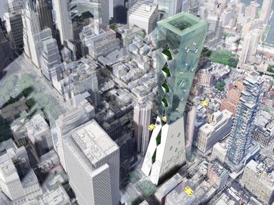 Tribeca Drone Nest Cityscraper: A Sustainable Skyscraper Design for Manhattan