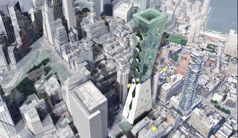 Tribeca Drone Nest Cityscraper: A Sustainable Skyscraper Design for Manhattan