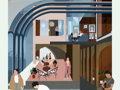 MELANGE: A Cafe Interior Design That Blends Vienna’s Coffee House Culture With Modern Creative Space