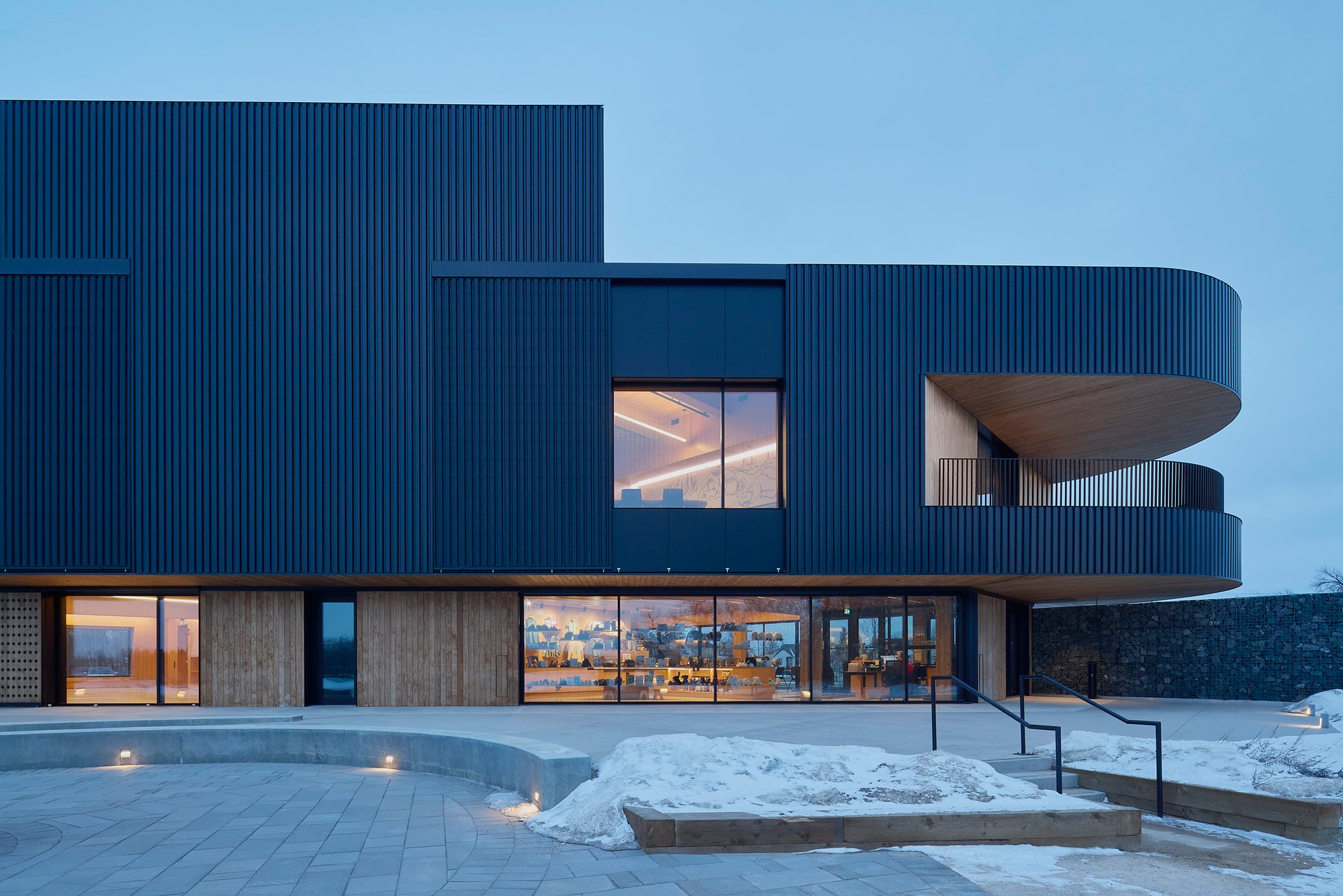 Stantec Plants a Mass Timber Visitor Centre on the Shore of a Reclaimed Pit Lake in Winnipeg