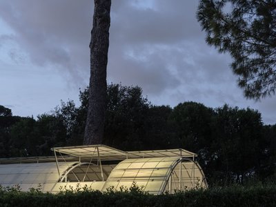 salazarsequeromedina Builds a Glowing Aviary Pavilion in the Gardens of Villa Medici