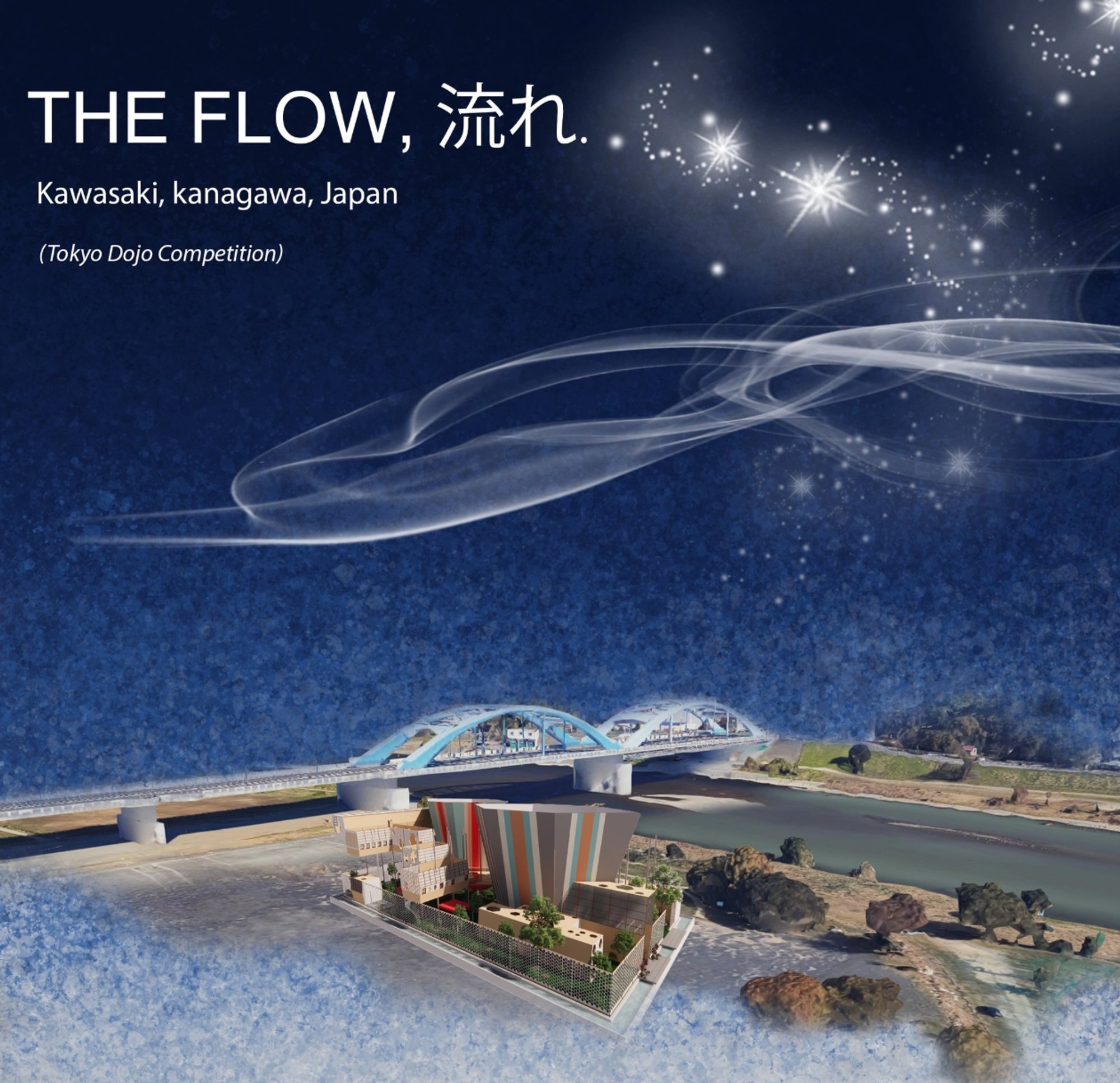 The Flow: Sustainable Architecture for a Floating Cultural Hub in Tokyo