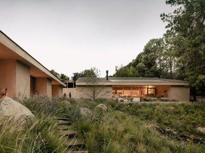 Weber Arquitectos Builds an Equestrian Ranch from Rammed Earth in Mexico's Forested Highlands