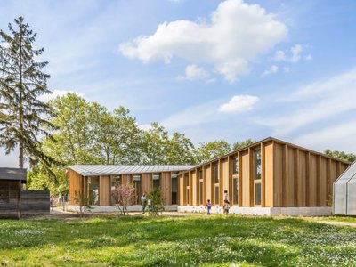 Grandes Terres Primary School in Confans-Sainte-Honorine by Hesters Oyen Architectes