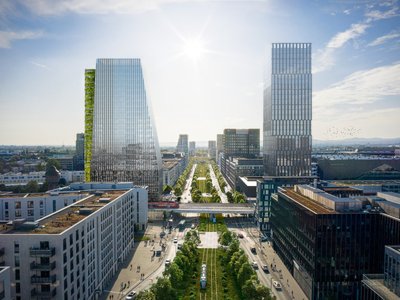 UNStudio's design for an office building in Germany has been announced as the winner project - one of the most sustainable office buildings.