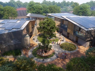 NBBJ has designed a net-zero, nature-immersed school in Encino, California.