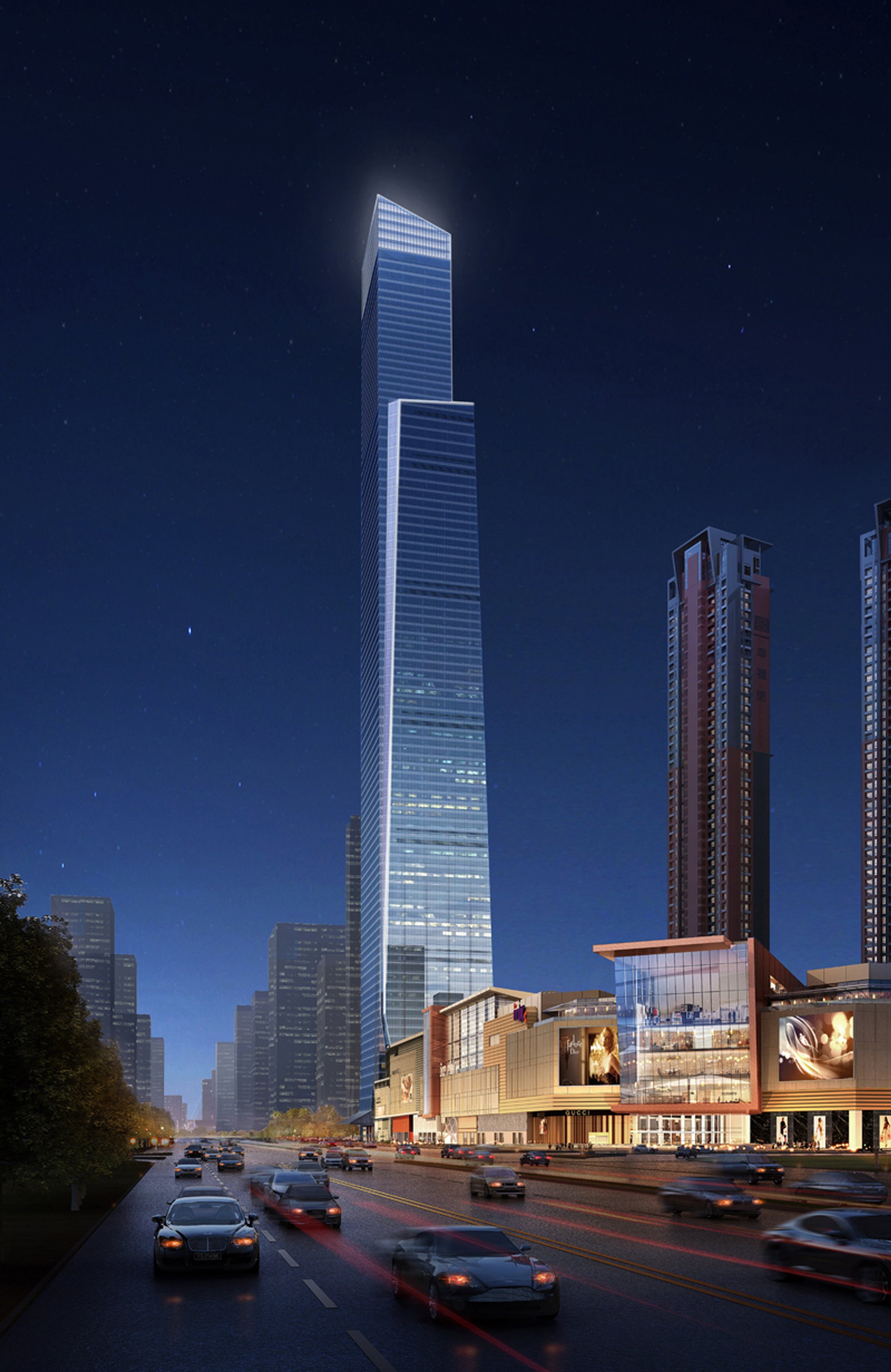 Supertall tower in Nanning, China, is home to the world's highest outdoor pool.