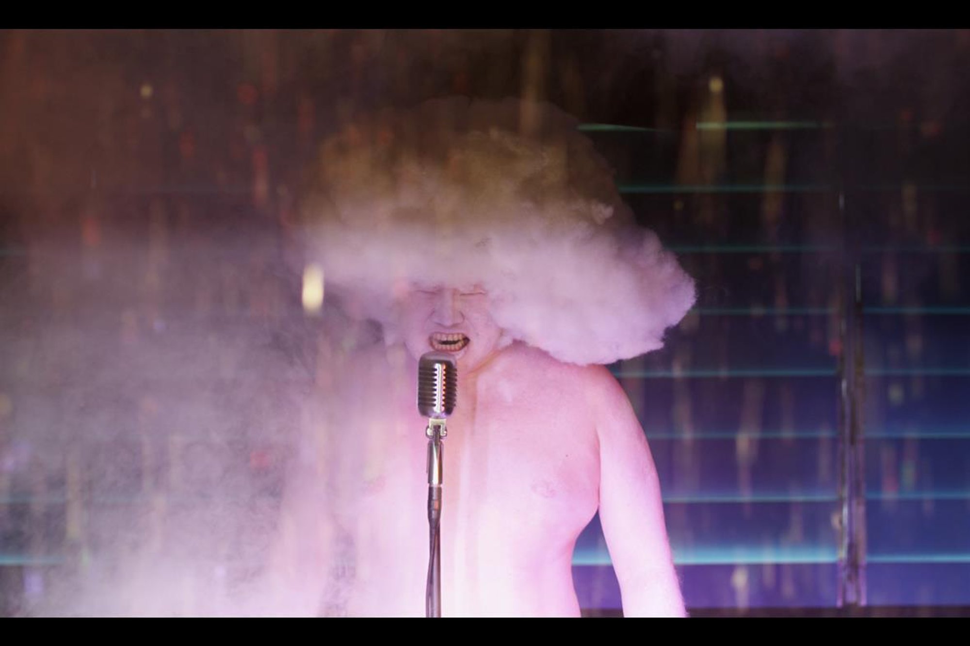 The art show at the gallery explores how modern architecture has been linked with horror in popular culture.