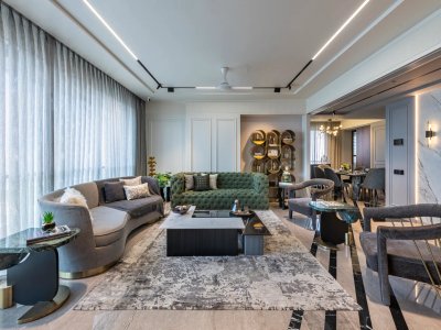 This seafront apartment in Mumbai is a tribute to the majesty of the ocean.