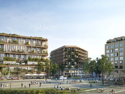 The winning design proposal for Helsinki's Makasiiniranta waterfront area aims to revitalize the area