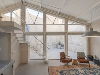 Burr Studio's Blasón warehouse conversion in Madrid is a one-of-a-kind space