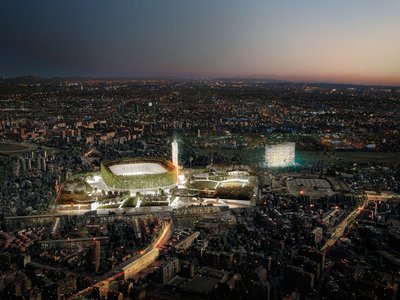 Stefano Boeri Architetti unveils plans for International Forest Stadium in Milan, Italy.