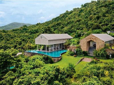 Home in Alibag is a perfect example of how architecture and landscape design can come together to create a stunning property.