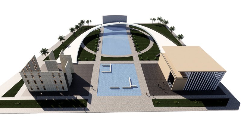 The project’s full geometry reveals a circular memory loop, binding architecture, landscape, and history.