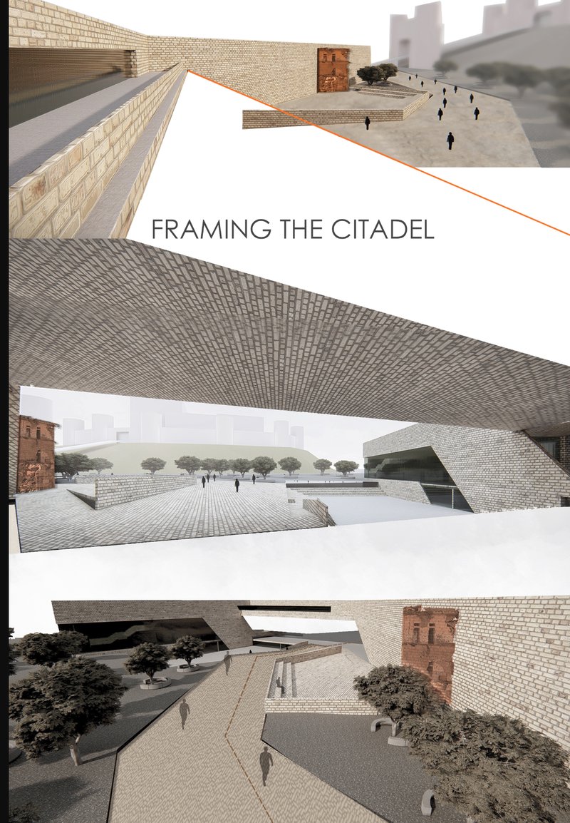 “Architectural volumes strategically frame a powerful view of the Aleppo Citadel, linking the new intervention with the city’s enduring heritage.”