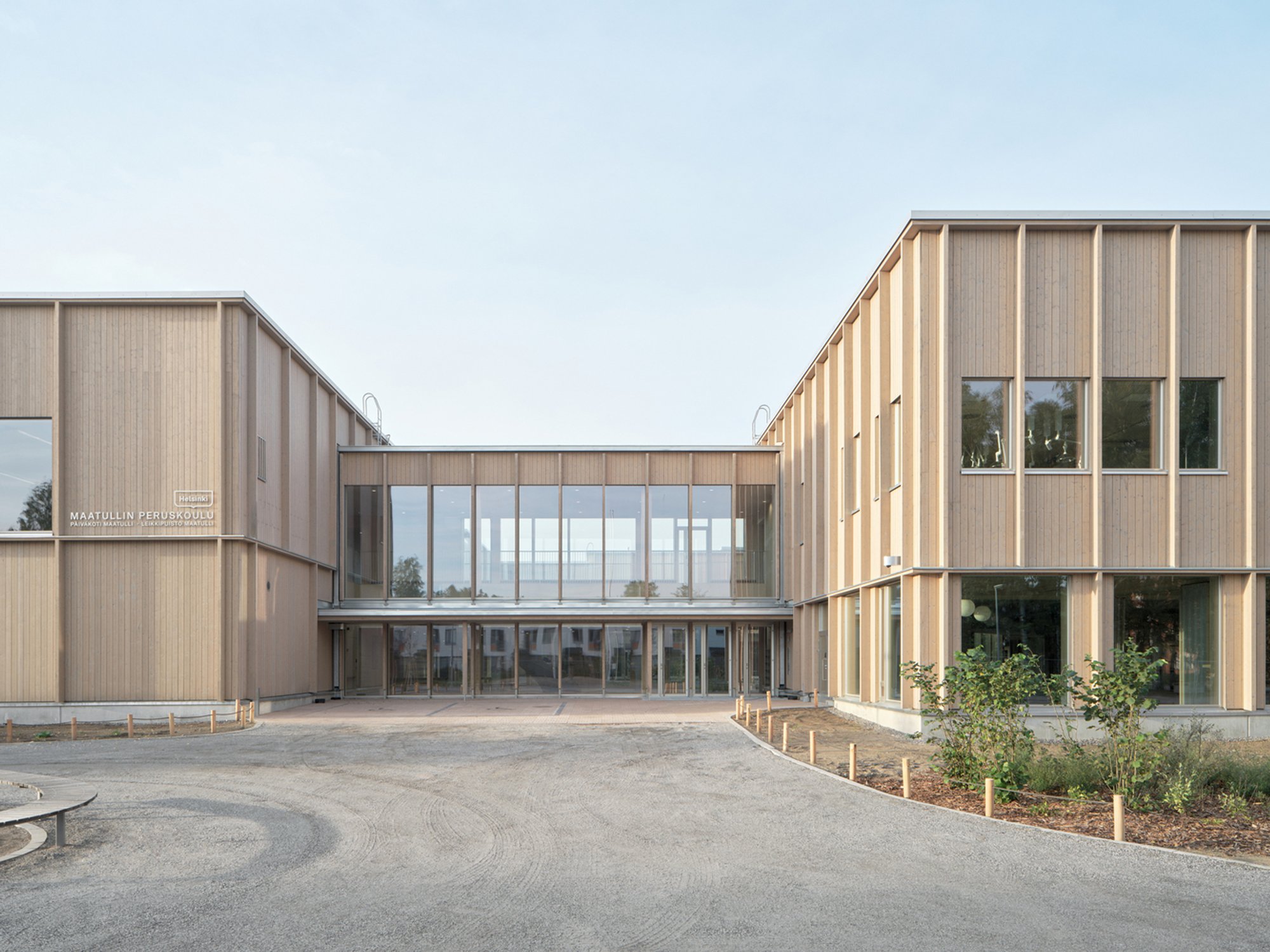Maatulli School and Kindergarten: A Sustainable Wooden Campus in Helsinki