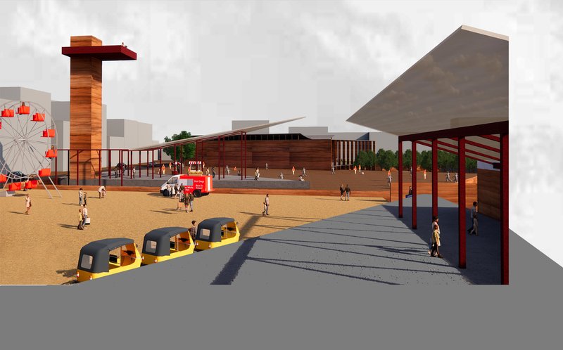 Cross-programmed public spaces support spontaneous gatherings, performances, and informal social exchange.