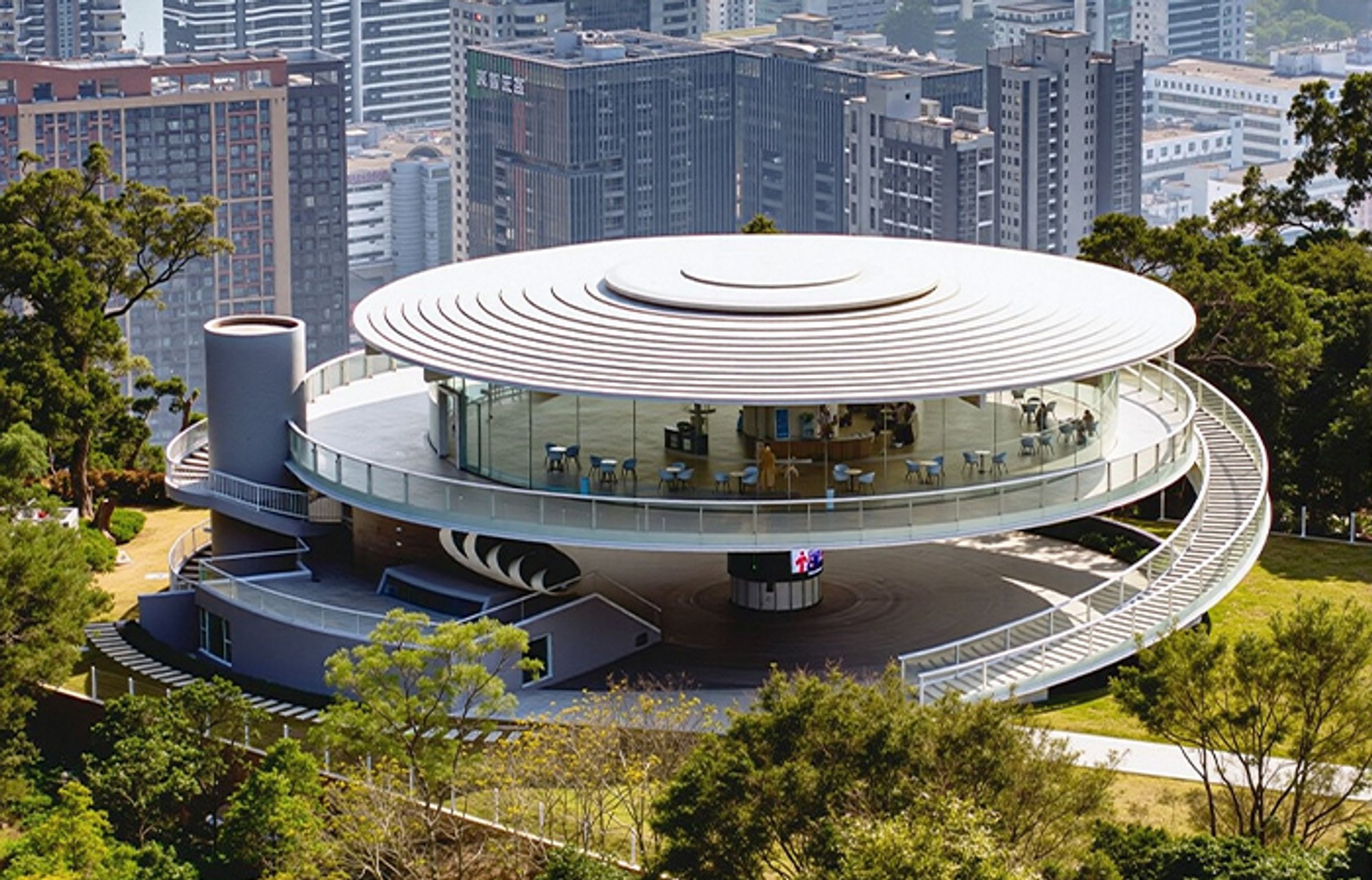 Wutong Pavilion : Visitor Center · Landscape-Integrated Architecture by CCDI Dongxiying Studio