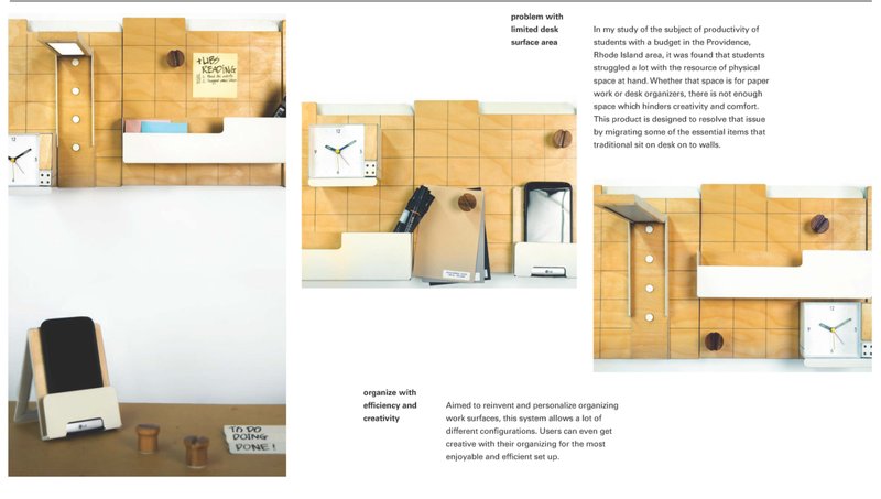 Modular tasking board with grid surface designed for flexible organization.