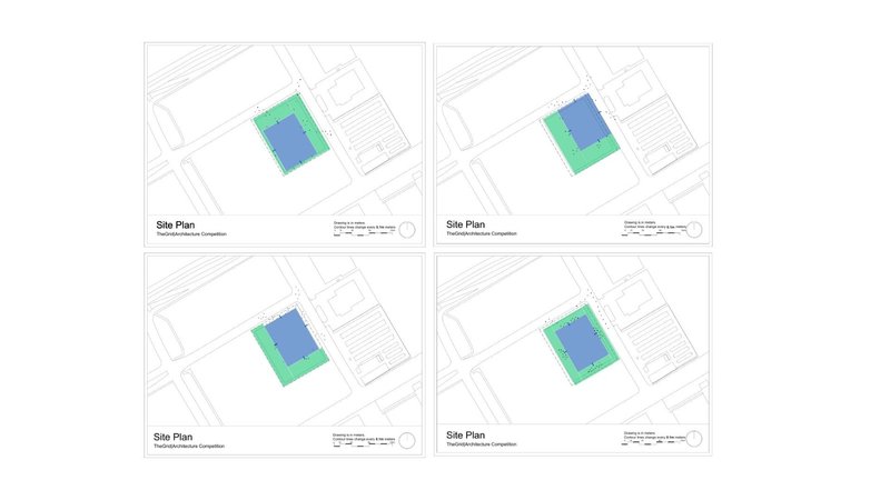 Different placement options were tested, with a focus on access, public spaces, and the site context.