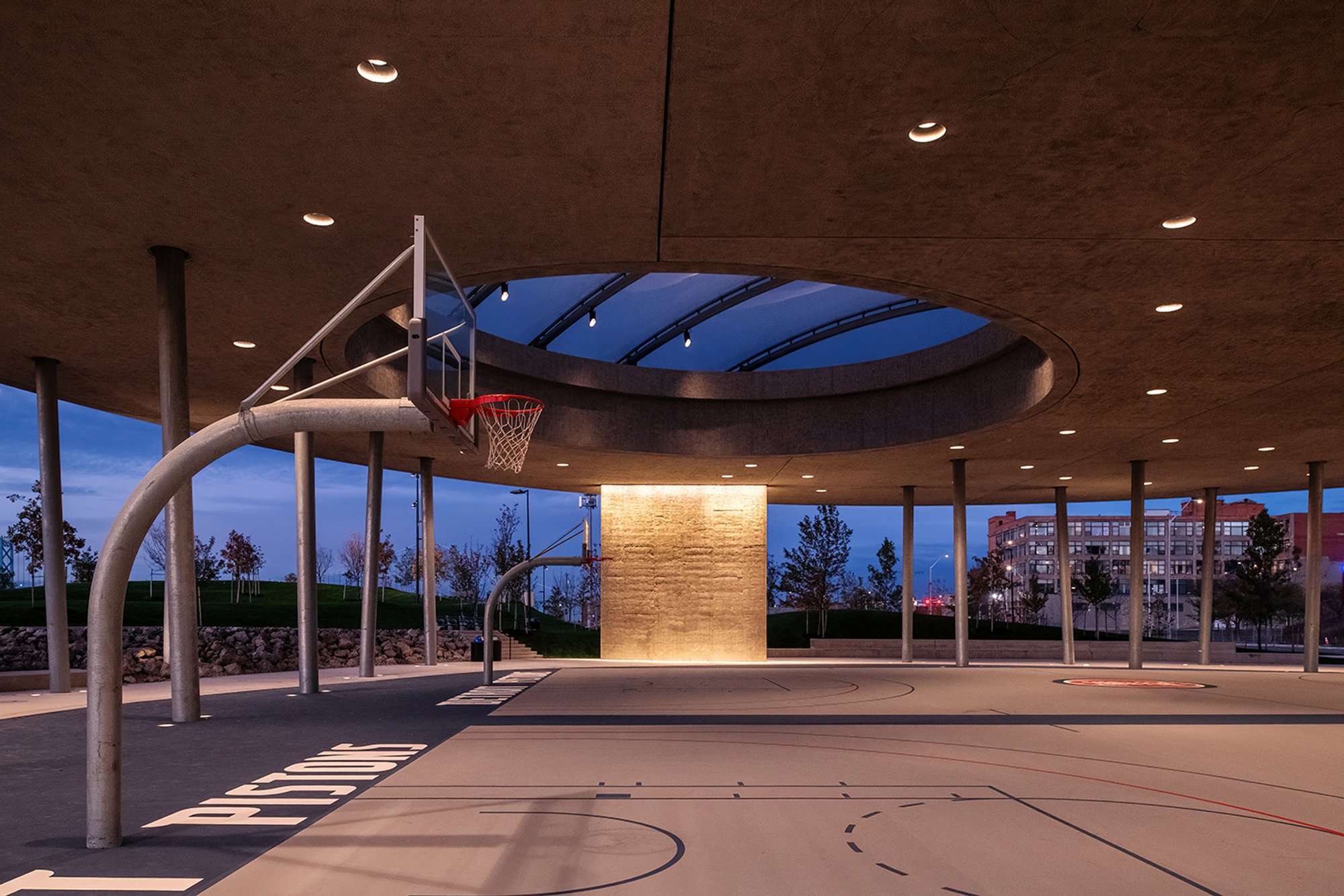 Basketball Court at Ralph C. Wilson Jr. Centennial Park By Adjaye Associates