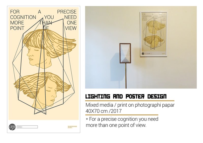 Detail view of the KHOFO lamp showcasing fractured geometry, fabric diffusion, and walnut wood finish.&nbsp;
