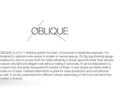OBLIQUE Bookcase | Modular Shelving Design for Compact Architecture