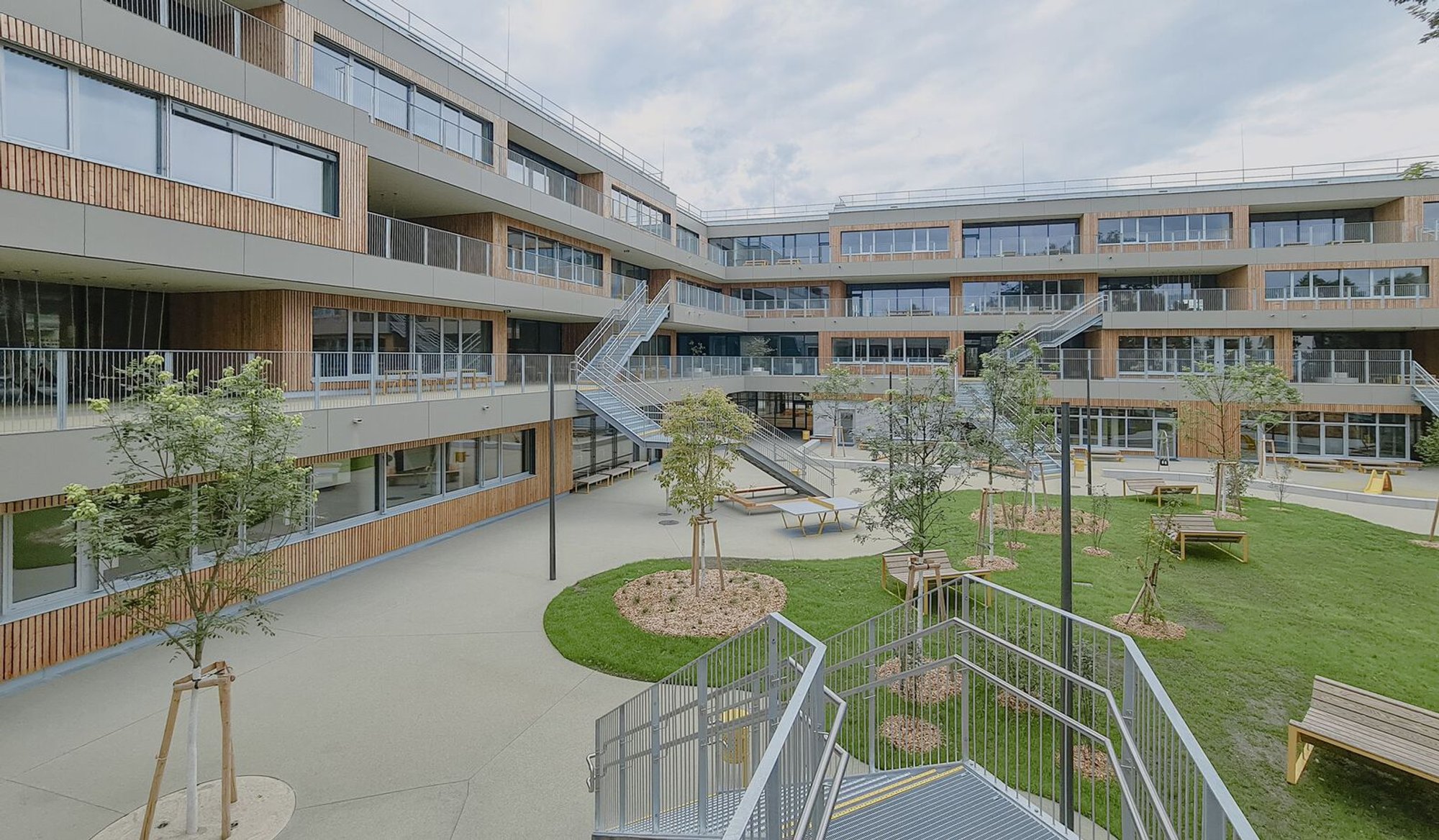 Willi Resetarits Educational Facility: A Sustainable, Multi-Layered Learning Campus in Vienna