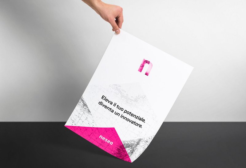 Minimal graphic composition reinforcing Nesea’s philosophy of clarity, focus, and human-centered innovation.