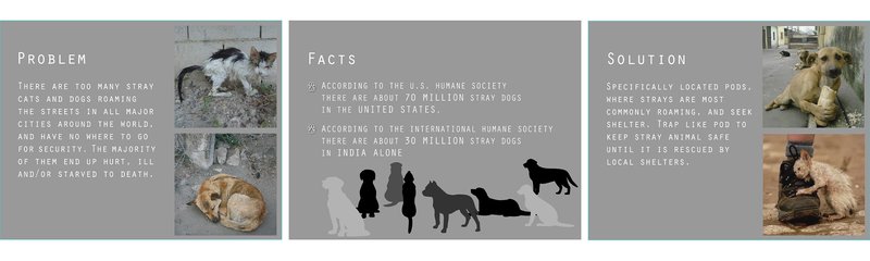 Distributed rescue pods positioned in high-density stray zones.