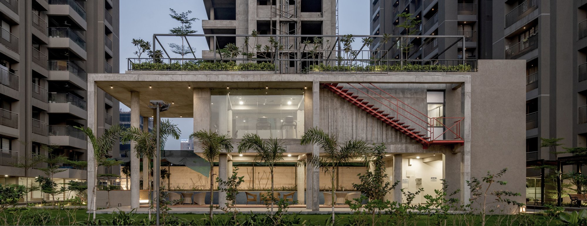 Concrete Shell Pavilion by UA Lab – A Sculptural Community Space in Ahmedabad
