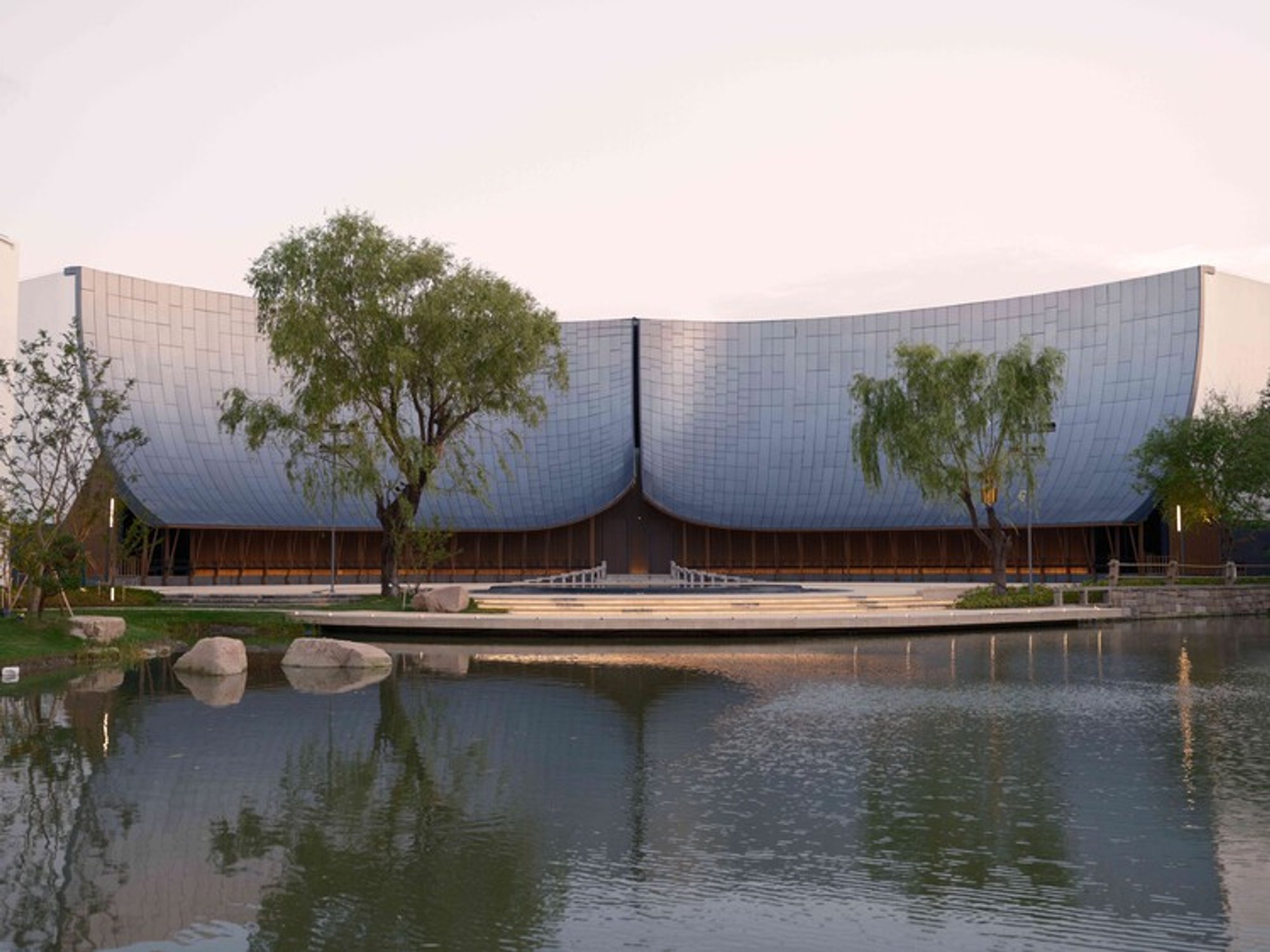 Zhouzhuang Theater Façade Renovation By CAALADI + Practice on Earth: A Contemporary Cultural Transformation