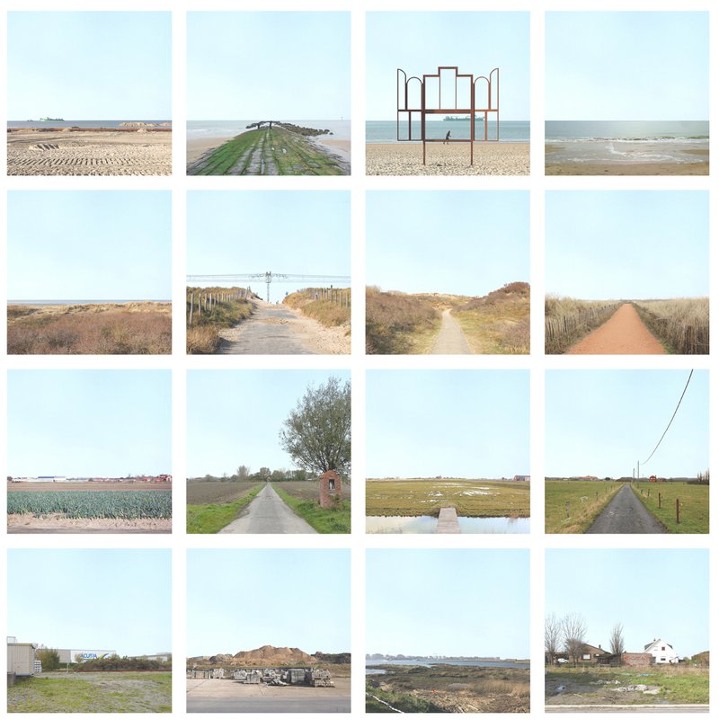 Mapping the fragmented Belgian coastline to reveal relationships between dunes, infrastructure, and underused landscapes.